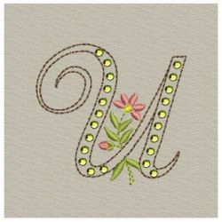 Crystal Floral Monograms 21