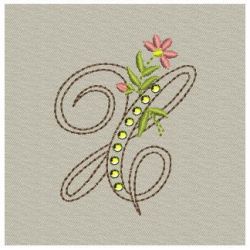 Crystal Floral Monograms 24 machine embroidery designs