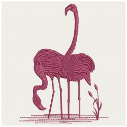 Flamingo Silhouettes 04(Md) machine embroidery designs