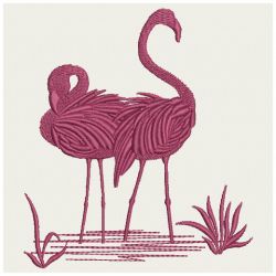 Flamingo Silhouettes 05(Md) machine embroidery designs