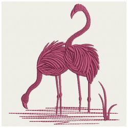 Flamingo Silhouettes 07(Md) machine embroidery designs