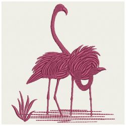 Flamingo Silhouettes 08(Md) machine embroidery designs