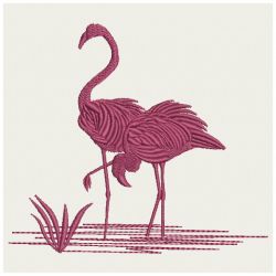 Flamingo Silhouettes 09(Md) machine embroidery designs