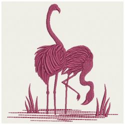 Flamingo Silhouettes 10(Md) machine embroidery designs