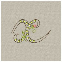 Crystal Floral Monograms 2 24 machine embroidery designs