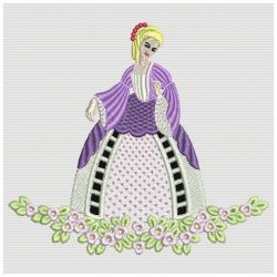 Cutwork Victorian Belles 01(Lg) machine embroidery designs