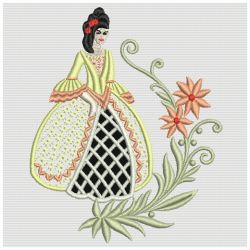 Cutwork Victorian Belles 03(Sm) machine embroidery designs