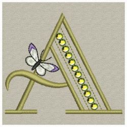 Crystal Butterfly Monograms 01(Sm) machine embroidery designs
