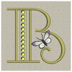 Crystal Butterfly Monograms 02(Lg) machine embroidery designs