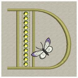 Crystal Butterfly Monograms 04(Lg) machine embroidery designs