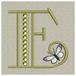 Crystal Butterfly Monograms 05(Lg) machine embroidery designs