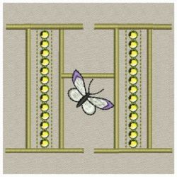 Crystal Butterfly Monograms 08(Sm) machine embroidery designs