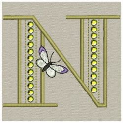 Crystal Butterfly Monograms 14(Lg) machine embroidery designs