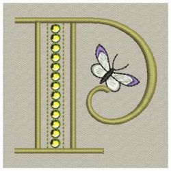 Crystal Butterfly Monograms 16(Sm)