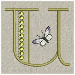 Crystal Butterfly Monograms 21(Sm) machine embroidery designs