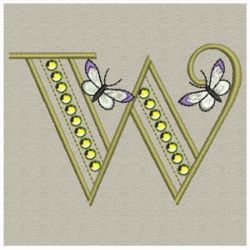 Crystal Butterfly Monograms 23(Lg) machine embroidery designs