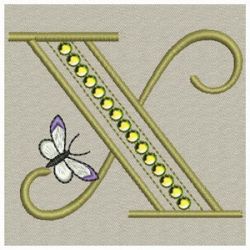 Crystal Butterfly Monograms 24(Sm)