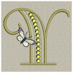 Crystal Butterfly Monograms 25(Lg)