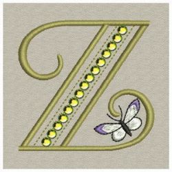 Crystal Butterfly Monograms 26(Lg) machine embroidery designs
