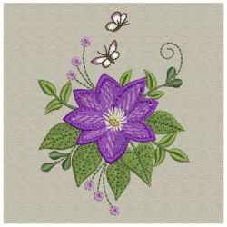 Clematis 03(Md) machine embroidery designs