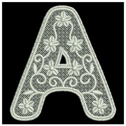 FSL Floral Alphabet 01 machine embroidery designs