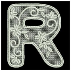 FSL Floral Alphabet 18 machine embroidery designs