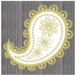 Applique Paisley Delight 08