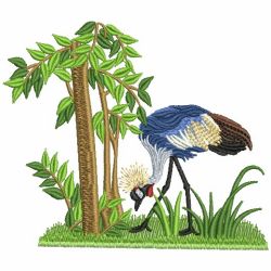 Crowned Crane 03(Sm) machine embroidery designs