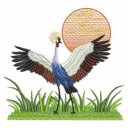 Crowned Crane 04(Sm) machine embroidery designs