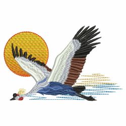 Crowned Crane 06(Lg) machine embroidery designs