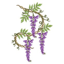 Wisteria 01(Sm) machine embroidery designs