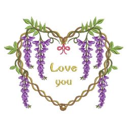 Wisteria 04(Md) machine embroidery designs