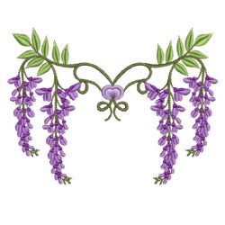 Wisteria 06(Md) machine embroidery designs