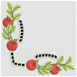 Cutwork Apple Corners(Md) machine embroidery designs