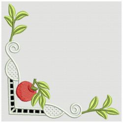 Cutwork Apple Corners 03(Sm) machine embroidery designs