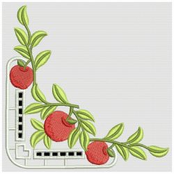 Cutwork Apple Corners 04(Lg) machine embroidery designs