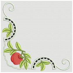 Cutwork Apple Corners 06(Lg) machine embroidery designs