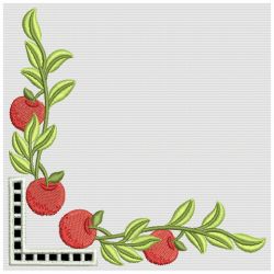 Cutwork Apple Corners 09(Lg) machine embroidery designs