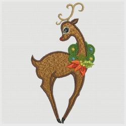 Christmas Reindeer 03(Md) machine embroidery designs
