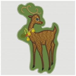 Christmas Reindeer 18(Md) machine embroidery designs