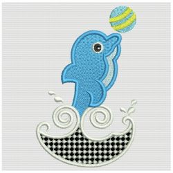 Jumping Dolphins machine embroidery designs