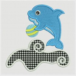 Jumping Dolphins 05 machine embroidery designs