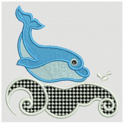 Jumping Dolphins 06 machine embroidery designs