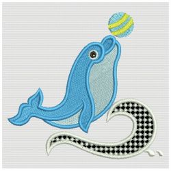Jumping Dolphins 07 machine embroidery designs