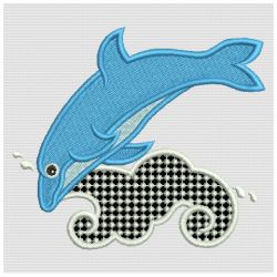 Jumping Dolphins 08 machine embroidery designs