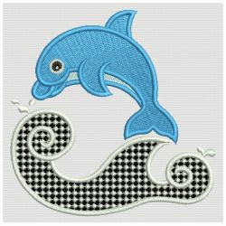 Jumping Dolphins 10 machine embroidery designs