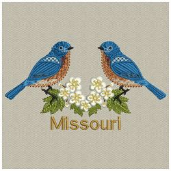 Missouri State Bird 03(Md) machine embroidery designs