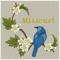 Missouri State Bird 05(Sm) machine embroidery designs