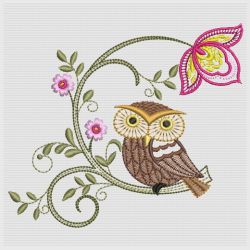 Jacobean Floral Birds 3 03(Md) machine embroidery designs