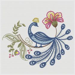 Jacobean Floral Birds 3 07(Lg) machine embroidery designs